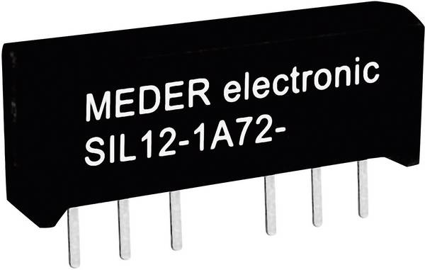 StandexMeder Electronics SIL12-1A72-71D Reedrelais 1x NO 12 V/DC 0.5 A 10 W SIL-4