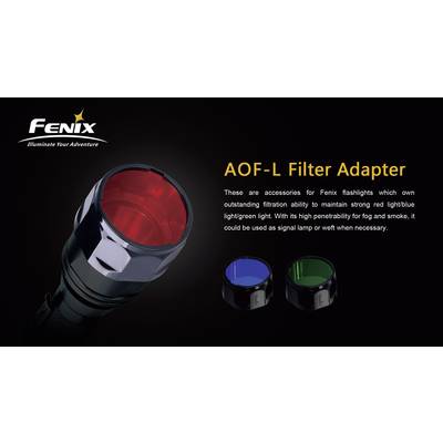 Fenix Light FENAOFLR Kleurfilter  Fenix E40, Fenix E50, Fenix TK22, Fenix RC15, Fenix LD41 Rood