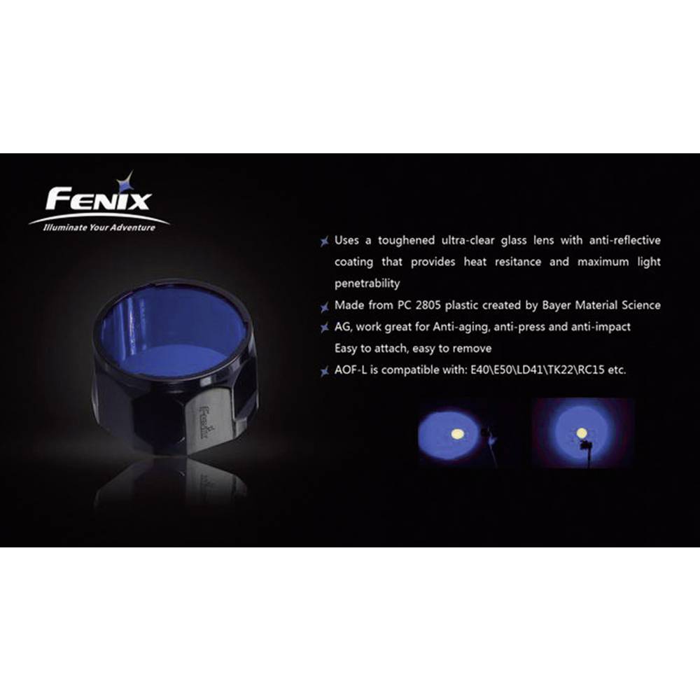 Fenix AOF-L filter, blauw 40 mm