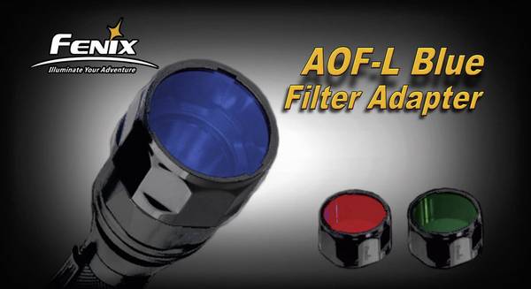 Fenix Light AOFSB Kleurfilter  Fenix PD12, Fenix PD35, Fenix UC40 Blauw