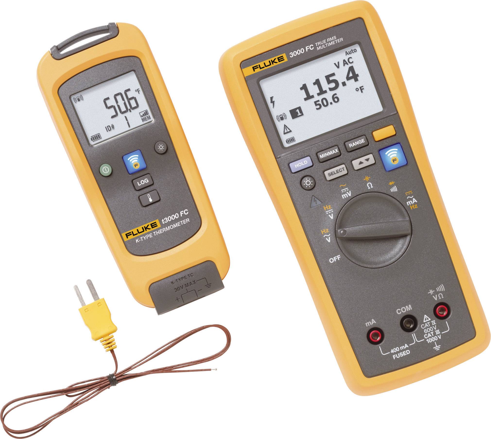 Fluke FLKT3000 FC KIT Multimeter Digitaal Grafisch display, Datalogger