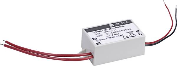 H-Tronic 1190085 AC/DC-printnetvoeding 12 V/DC 0.4 A 4.8 W