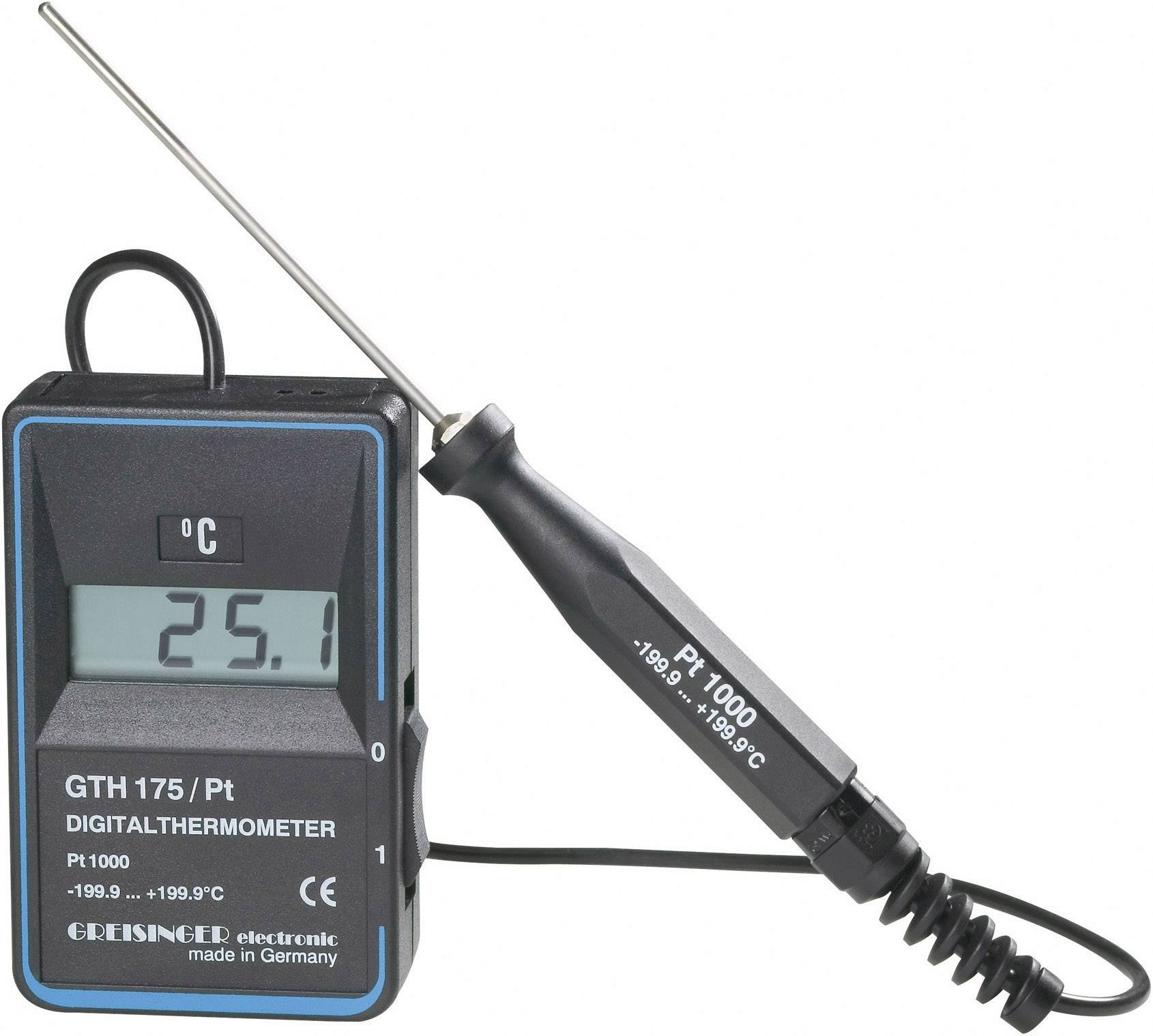 Greisinger GTH 175/PT Temperatuurmeter -199.9 tot +199.9 °C Sensortype ...