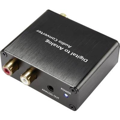 SpeaKa Professional Audio Converter [Toslink, Digitale cinch - Cinch, Jackplug] Unidirectioneel (uni) SP-DAC-TK/CK