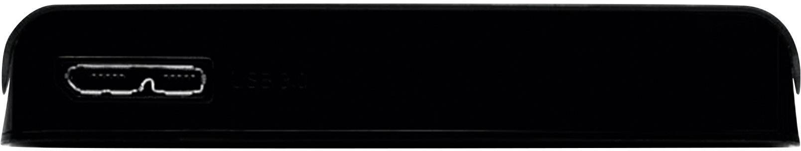 Zwart elektronisch apparaat met een HDMI-aansluiting.