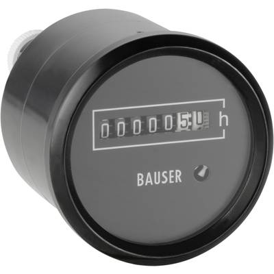 Bauser 588.2/008-021-0-1-001 DC-bedrijfsurenteller rond   