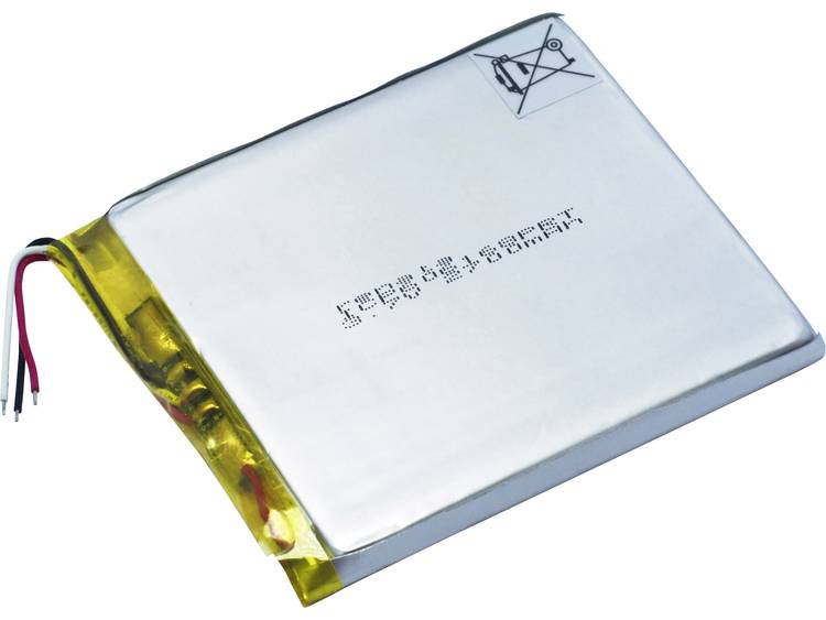 Renata ICP606168PRT Speciale oplaadbare batterij ICP076271 Kabel LiPo 3.7 V 2800 mAh