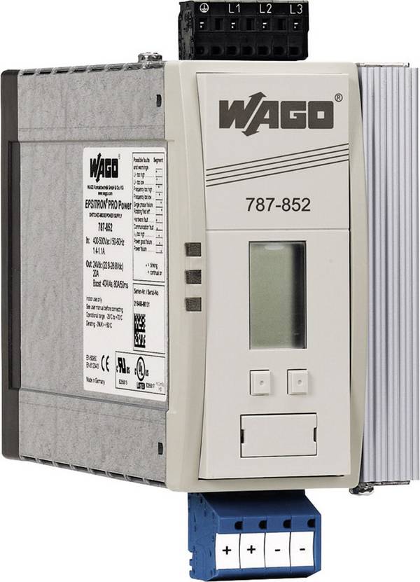 WAGO 787-852/000-005 DIN-rail netvoeding 24 V/DC 20 A Aantal uitgangen:4 x Inhoud 1 stuk(s)