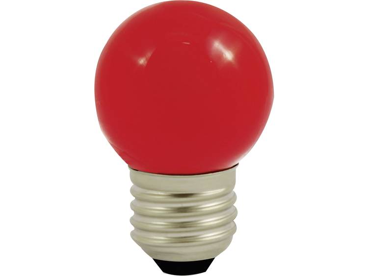 LightMe LED-lamp E27 Kogel 0.5 W Rood 230 V