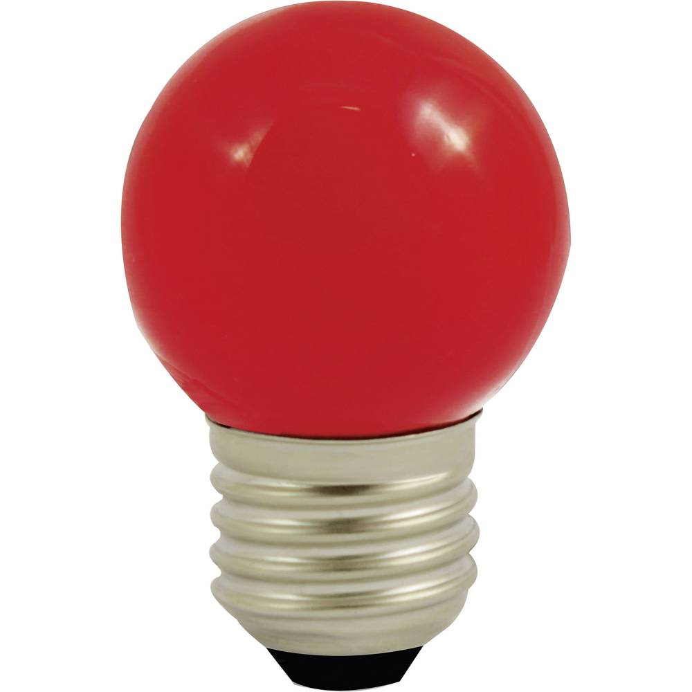 LightMe LM85254 LED-lamp Energielabel G (A - G) E27 Kogel 0.8 W Rood (Ø x l) 45 mm x 69 mm 1 stuk(s)