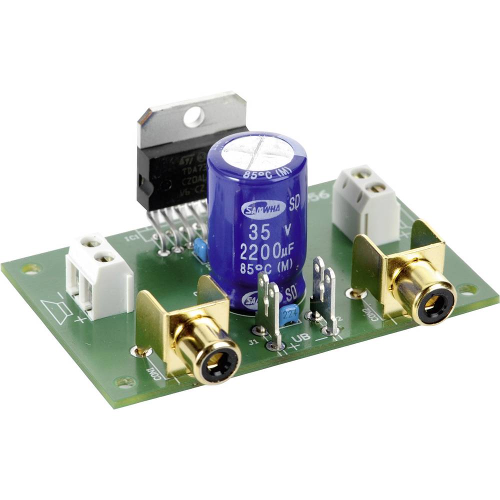 Conrad Components Stereo-versterker Module 9 V/DC, 12 V/DC, 18 V/DC 35 W 2 Ω