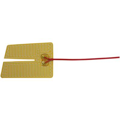 Een gele vochtigheidssensor met rode draden voor het detecteren van vloeistofniveaus, geschikt voor toepassingen in de elektronica.