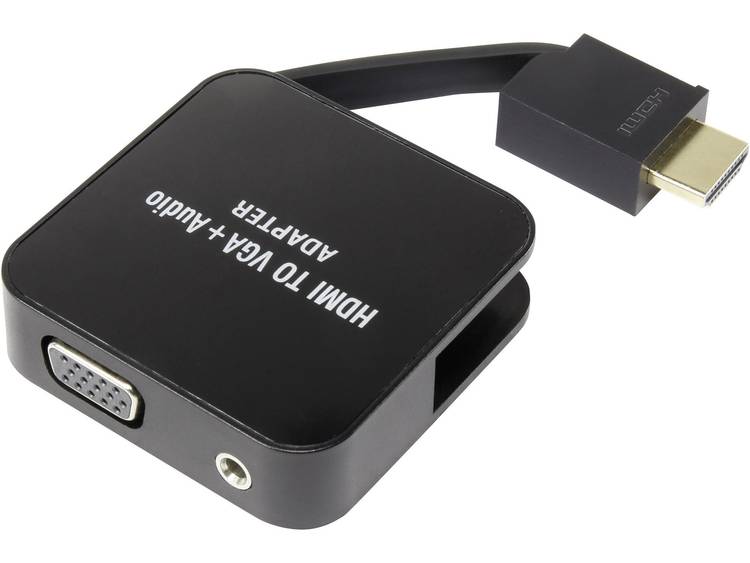 SpeaKa Professional AV Adapter [1x HDMI-stekker => 1x VGA bus, Jackplug female 3.5 mm]