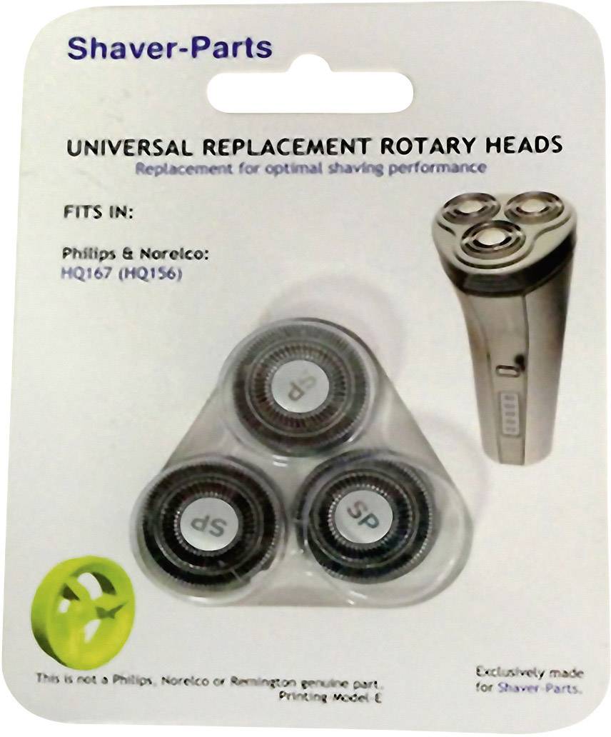 Shaver-Parts für Philips HQ 167, HQ 156 Scheerkop Zwart 1 set(s)