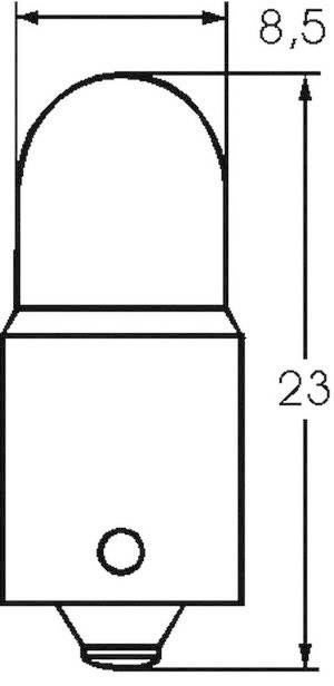 Barthelme 00241202 Buislampje 12 V 2 W BA9s Helder 1 stuk(s)-1