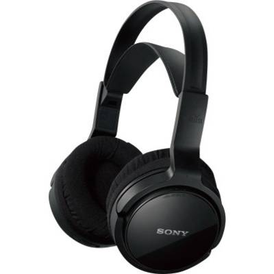 Sony MDR-RF811RK Over Ear koptelefoon Radiografisch   Zwart  Volumeregeling, Indicator voor batterijstatus