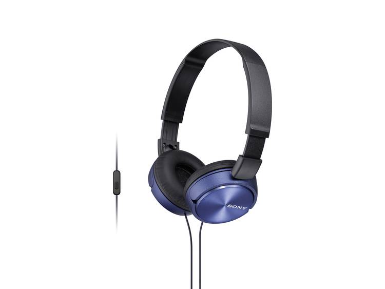 MDR-ZX310AP on-ear hoofdtelefoon, Blauw