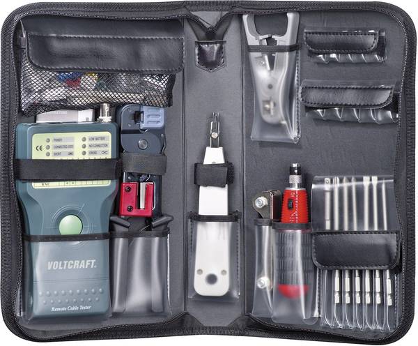 VOLTCRAFT CT-5 CT-5 Kabeltester   Geschikt voor: RJ-45, BNC, RJ-11, IEE 1394, USB