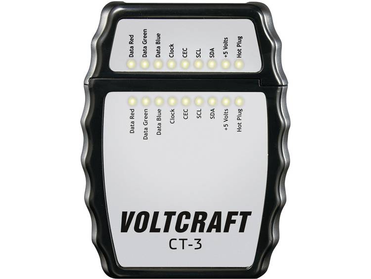 VOLTCRAFT CT-3HDMI-kabeltester Geschikt voor HDMI-kabel type A, HDMI 1.0 , 1.1 , 1.2 , 1.2a, 1.3a-b-