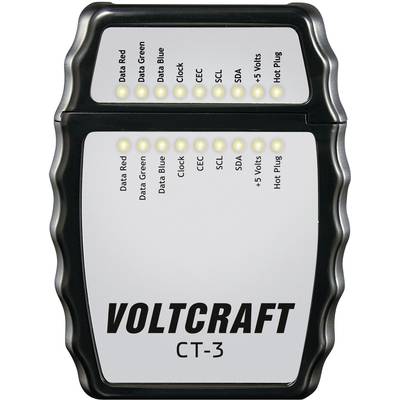 VOLTCRAFT CT-3 CT-3 Kabeltester   Geschikt voor HDMI-kabel type A, 