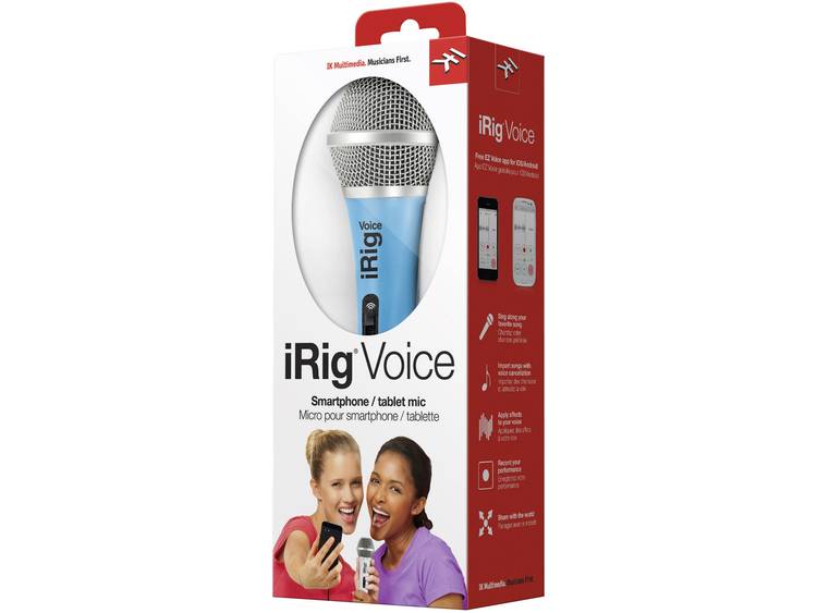 IK Multimedia iRig Voice blauw iOS microfoon