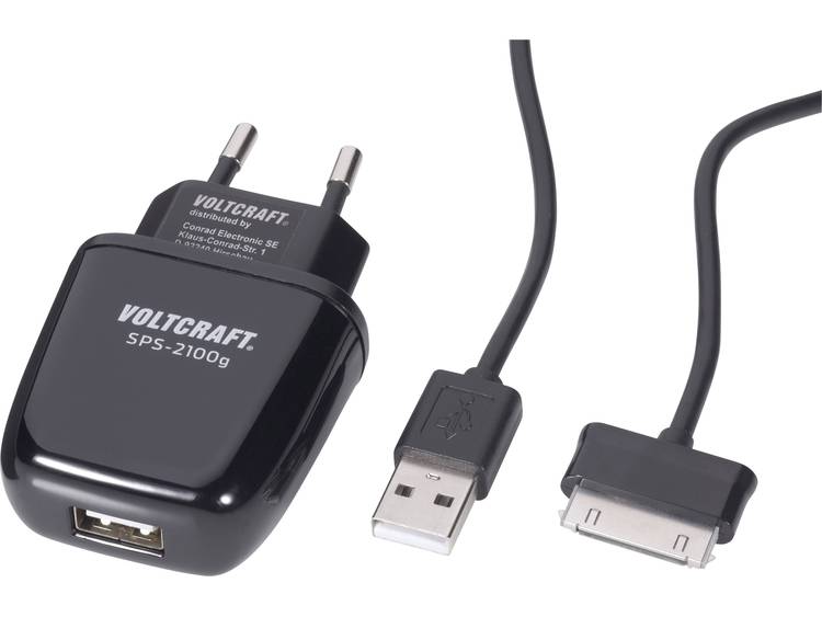 VOLTCRAFT SPS-2100g USB-oplader Thuislader Uitgangsstroom (max.) 2100 mA 1 x USB, Galaxy Tab stekker