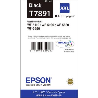 Epson Inktcartridge T7891, 79XXL Origineel  Zwart C13T789140