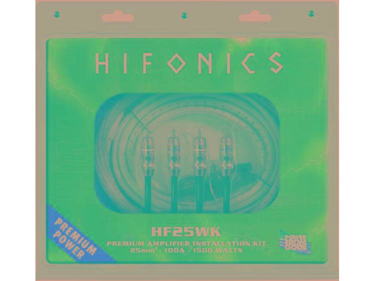 Hifonics Car-HiFi versterker aansluitset HIFONICS PREMIUM KABELKIT 25 mmÂ² HF25WK