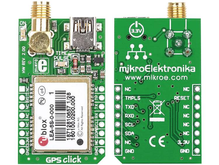 GPS-receiverboard MikroElektronika MIKROE-1032