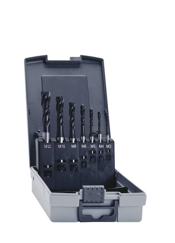Eventus by Exact 12364 Machinetapboorset 7-delig Metrisch M3, M4, M5, M6, M8, M10, M12 Rechtssnijdend DIN 371, DIN 376 HSS 35° RSP 1 set(s)