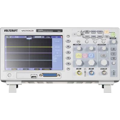 VOLTCRAFT MSO-5062B Digitale oscilloscoop Kalibratie (ISO) 60 MHz 18-kanaals 1 GSa/s 512 kpts 8 Bit Digitaal geheugen (D