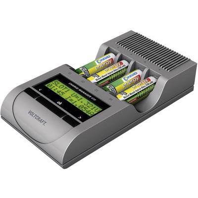 VOLTCRAFT Charge Manager CM410 Batterijlader NiCd, NiMH, NiZn AAA (potlood), AA (penlite)