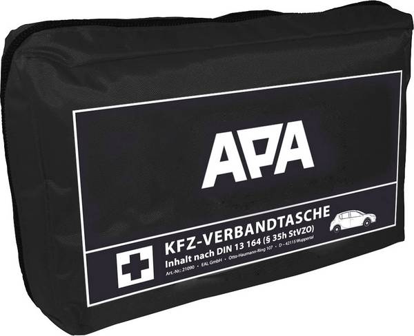 APA 21090 Verbandtas Auto (l x b x h) 25.5 x 25.5 x 7 cm DIN 13164 02-2022 1 stuk(s)