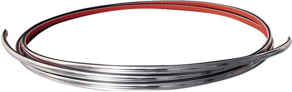 Eufab Chromen sierstrip, universeel, 2,45 m x 21 mm (l x b) 2.45 m x 21 mm
