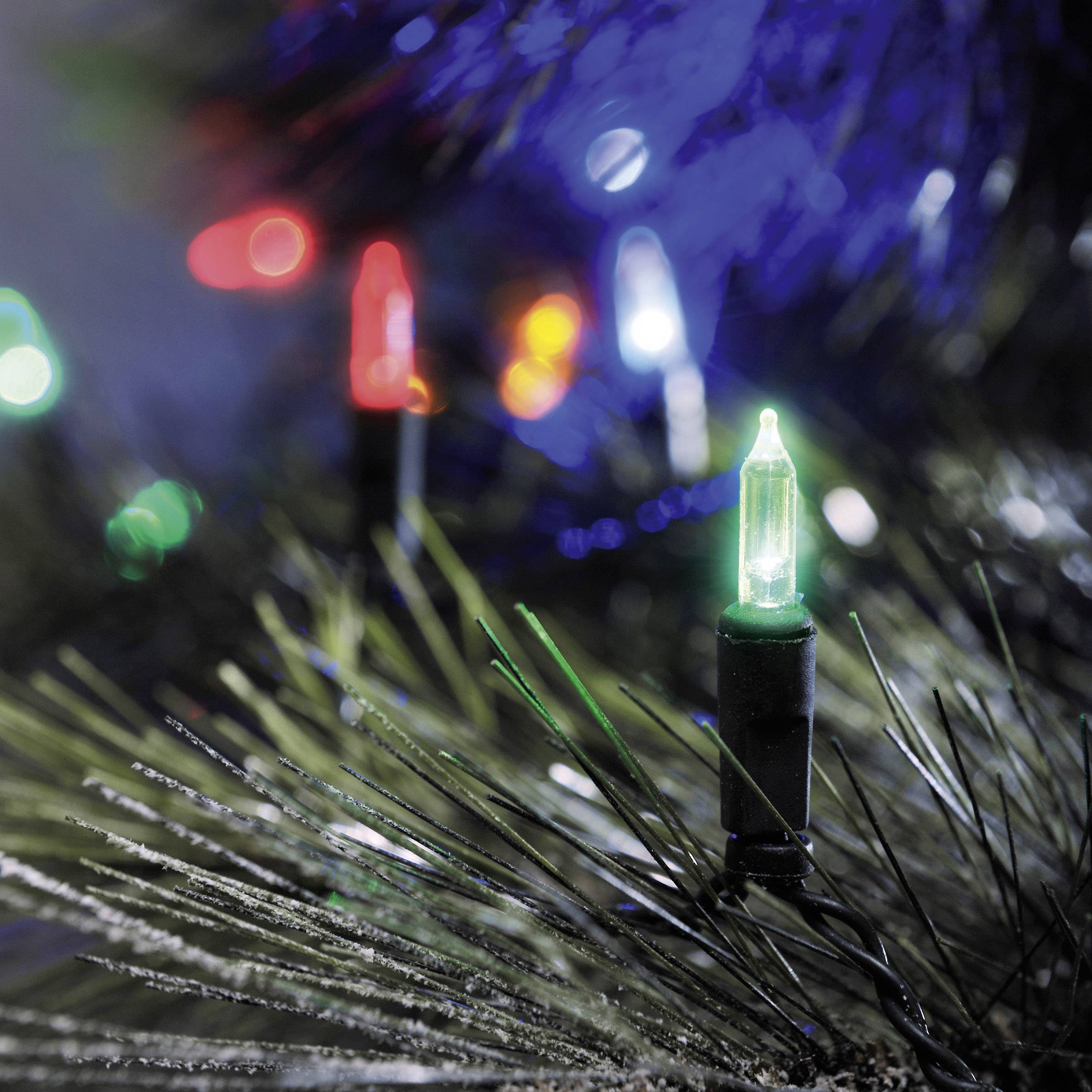 Konstsmide 6021-500 Mini-lichtketting werkt op het lichtnet LED Meerkleurig Verlichte lengte: 11.85 m