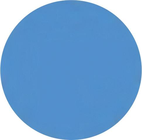 Een blauwe cirkel op een witte achtergrond.