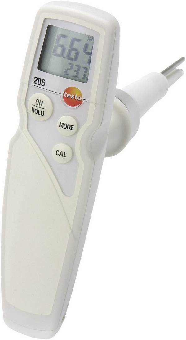 testo Set 205 Combimeter Kalibratie (ISO) pH-waarde, Temperatuur
