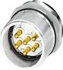 M23 Apparaatconnector 1619866 CA-09P1N8A6Y00 Zilver Phoenix Contact Inhoud: 1 stuk(s)
