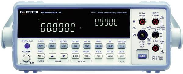 GW Instek GDM-8255A Bench multimeter Kalibratie (ISO) Digitaal  CAT II 500 V Weergave (counts): 200000