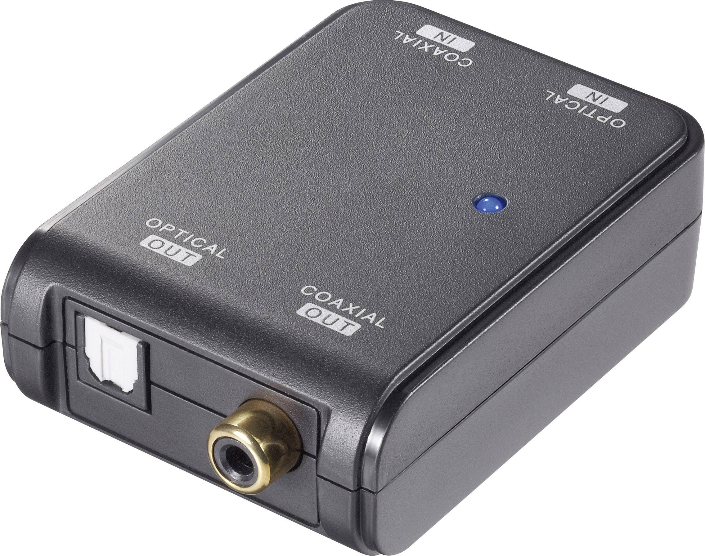 AV Converter [Toslink, Digitale cinch - Toslink, Digitale cinch] Bidirectioneel (bi) SpeaKa Professional SP-ADDK-BDI-0