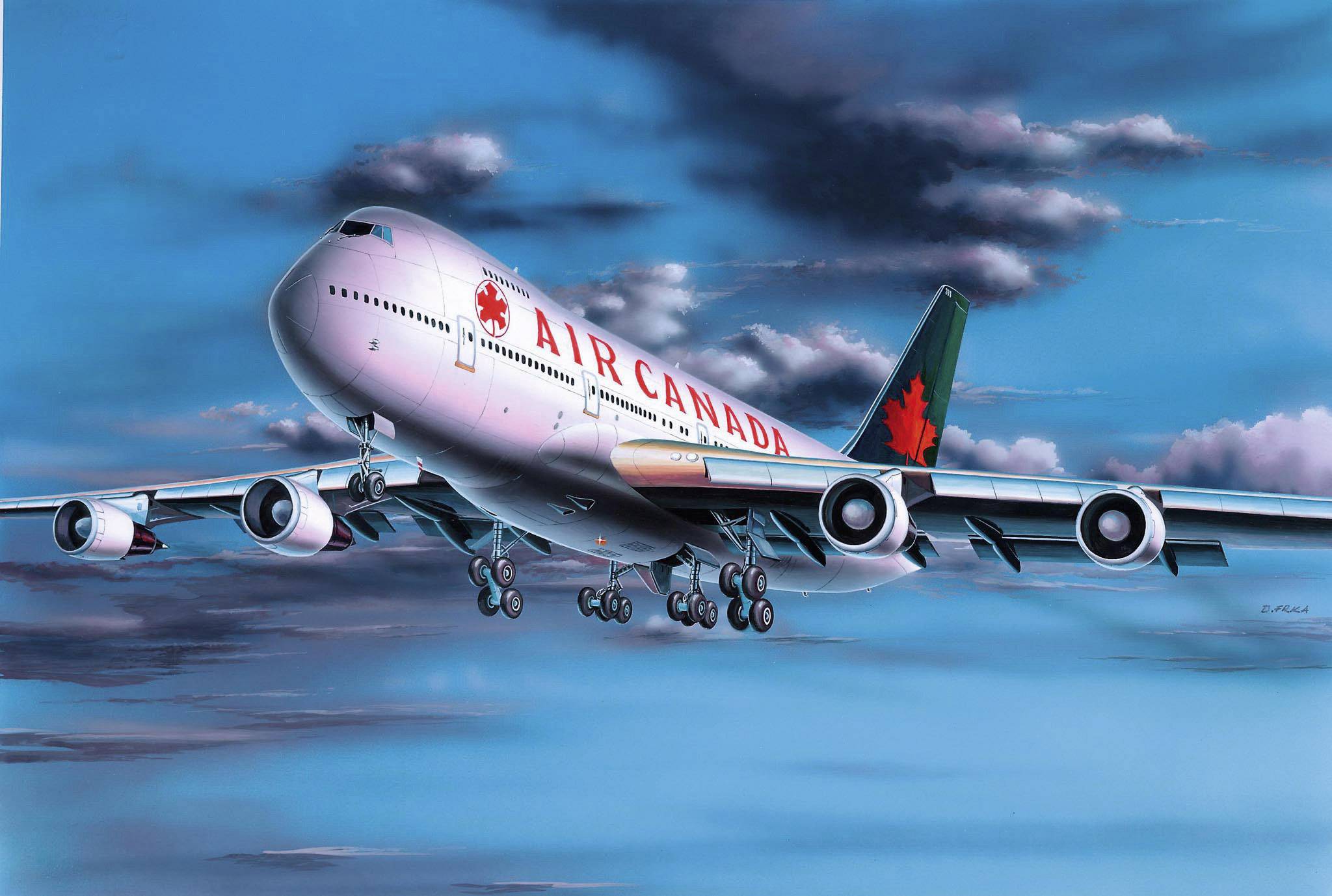 Revell 04210 Boeing 747 - 200 Air Canada Vliegtuig (bouwpakket) 1:390