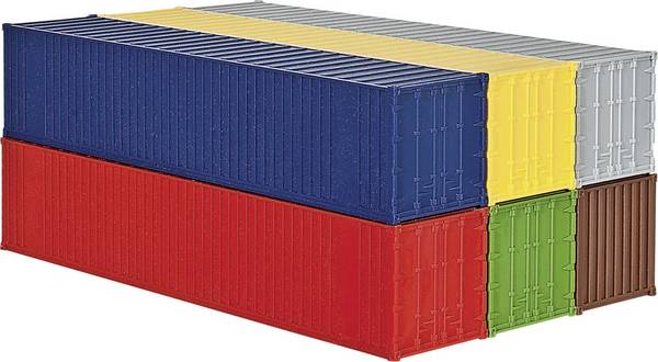 Kibri  10922 H0 40' container 6 stuk(s)