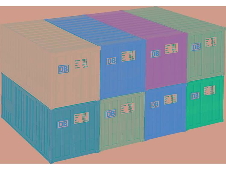 Kibri 10924 H0 20-containers (8 stuks)