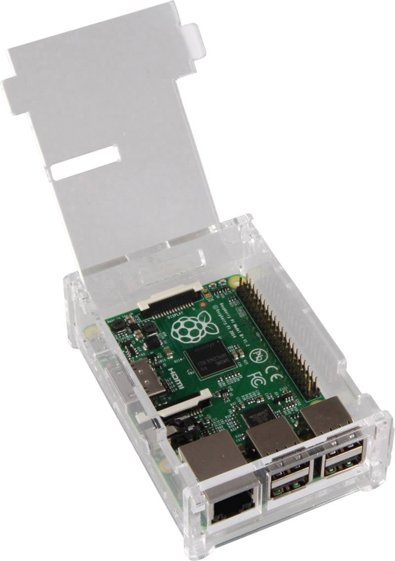 Joy-it rb-case01 SBC-behuizing Geschikt voor serie: Raspberry Pi® Transparant-7