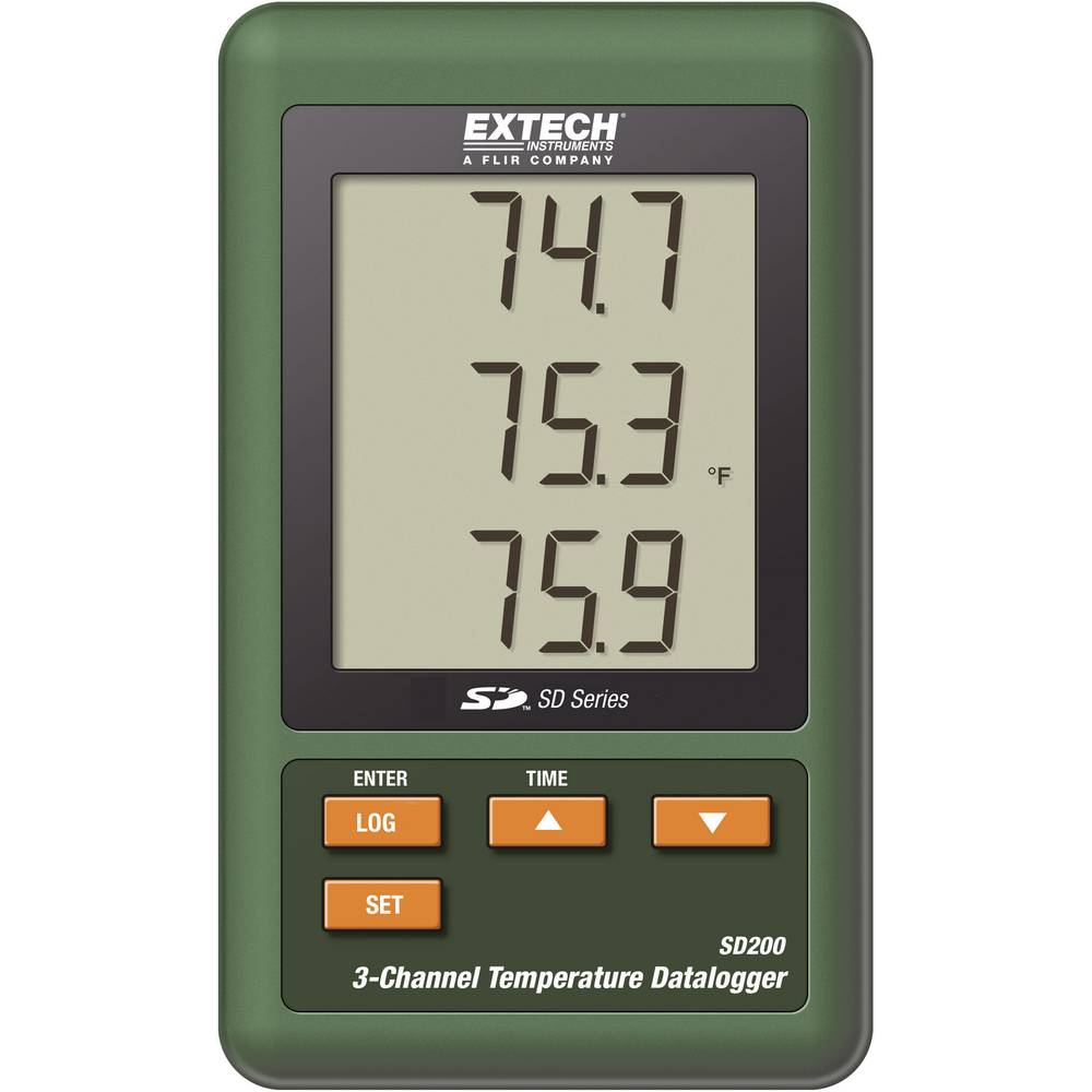 Extech SD200 Temperatuur datalogger Te meten grootheid: Temperatuur -100 tot 1300 °C