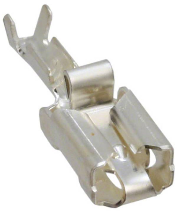 TE Connectivity 928901-3 Platte stekker (female) Vibratieveilig Insteekbreedte: 6.35 mm Insteekdikte: 0.81 mm 180 ° Ongeïsoleerd Zilver 1 stuk(s)
