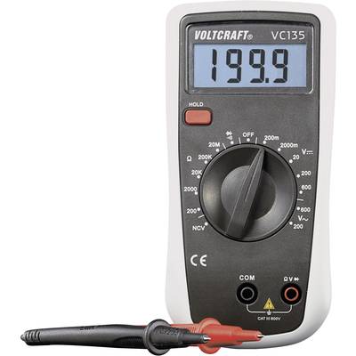 VOLTCRAFT VC135 Multimeter Kalibratie (ISO) Digitaal  CAT III 600 V Weergave (counts): 2000