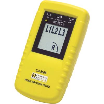 Chauvin Arnoux C.A 6608 Draaiveldmeter  CAT III 600 V LCD