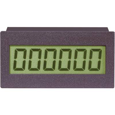 Weergave van een telmachine met een groene digitale display, toont zes nullen (000000).