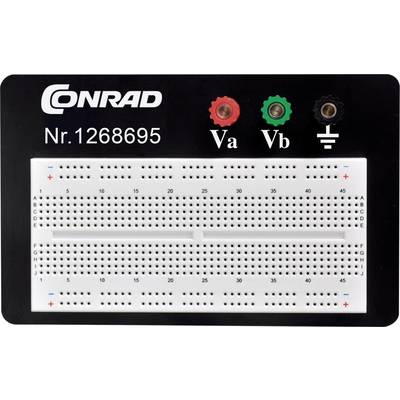 Conrad Components 0165-40-1-3301B Breadboard   Totaal aantal polen 610 (l x b x h) 114.3 x 186.2 x 8.4 mm 1 stuk(s) 